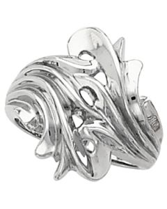 Metal Fashion Ring 14K White Gold Ring