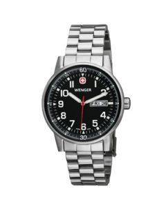Wenger Mens Commando Day Date Xl Black Dial Bracelet N\A  