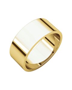 10kt Yellow 8mm Flat Band