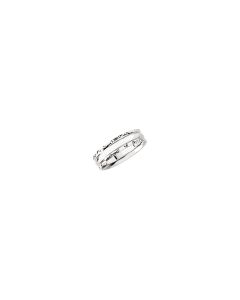 14kt White 6mm Comfort-Fit Band Size 7