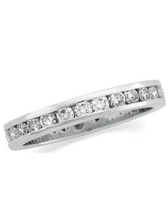 Eternity Band 14K White Gold Size 4-23 Stone Eternity Band