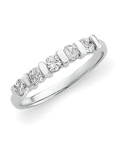 Diamond Band Platinum  1/2 Ct Tw