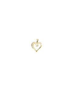Akoya Cultured Pearl Heart Pendant