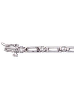 Diamond Bracelet 14K White Gold 3/4 Ct Tw
