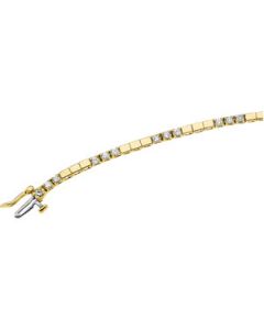 Diamond Bracelet 14K Yellow Gold 1 Ct