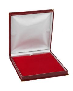 Red Crocodile Grain Necklace Box N\A  Neck/Omega Box