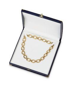 Blue Iguana Domed Lid Necklace Box N\A  Necklace Box