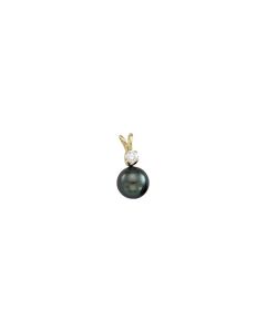 Akoya Cultured Pearl & Diamond Pendant