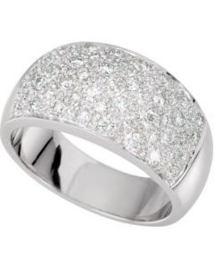 Diamond Ring 14K White Gold Size 05.00