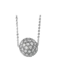 Diamond Necklace 14K White Gold Necklace