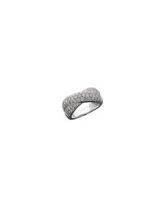 Diamond Pavé Crossover Ring