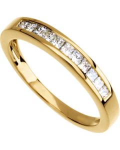 Diamond Anniversary Band 14K Yellow Gold Size 05.00