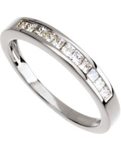 Diamond Anniversary Band Platinum  Size 07.00
