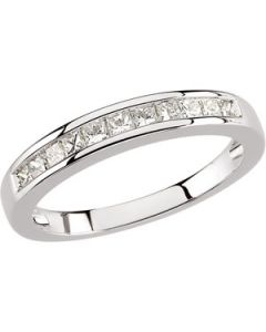 Diamond Anniversary Band Platinum  Size 08.00