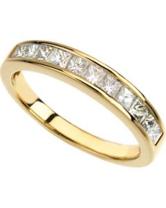 Diamond Anniversary Band 14K Yellow Gold Size 08.00