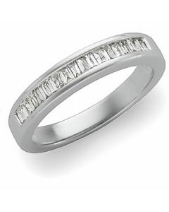 Diamond Anniversary Band Platinum  Size 08.00