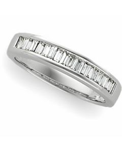 Diamond Anniversary Band Platinum  Size 08.00