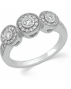 Diamond Anniversary Band 14K White Gold 1/2 Ct Tw