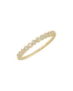 14kt Yellow 1/6 CTW Diamond Anniversary Band