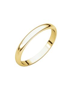 14kt Yellow 2.5mm Half Round Band