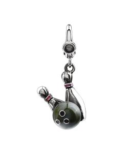Enamel Bowling Ball & Pins Charm