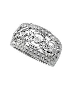 Diamond Fashion Ring 14K White Gold 1/3 Ct Tw