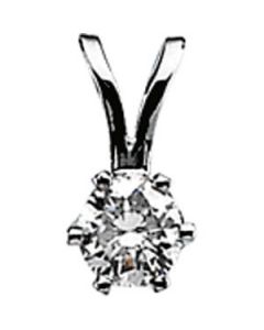 Diamond Pendant 14K Yellow Gold 1/2 Ct Tw