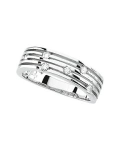 Diamond Ring 14K White Gold 1/5 Ct Tw