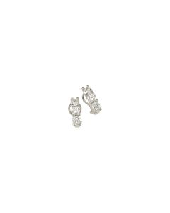 Sterling Silver Cubic Zirconia Earrings