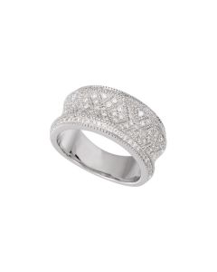 14kt White 3/4 CTW Diamond Anniversary Band