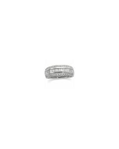 14kt White 1 CTW Anniversary Band