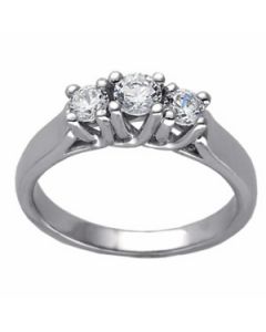Bridal Anniversary Band Platinum  1/2 Ctw