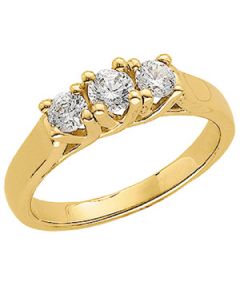 Bridal Anniversary Band 14K Yellow Gold 1/2 Ctw