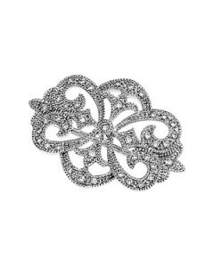 Diamond Brooch 14K White Gold 1/4 Ct Tw Diamond Brooch