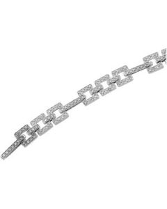 Diamond Bracelet 14K White Gold 1 1/8 Ctw Diamond Fashion Bracelet