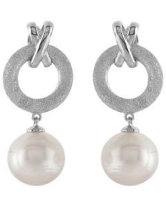 Earring With 12Mm Pearl Sterling Silver  Pair Earring With Pearl