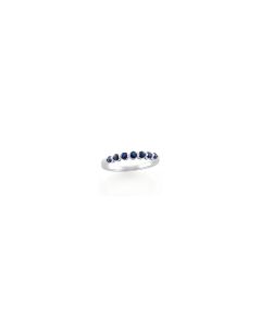 Blue Sapphire Anniversary Band
