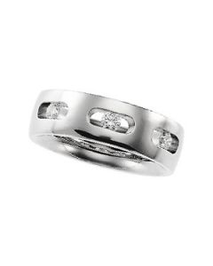 Designer Band 07.00 Mm Size 11.00 14K White Gold 11.00;P;Designer Band 07.00 Mm Size 11.00
