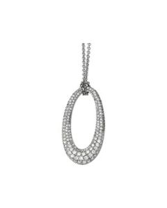 Diamond Necklace 14K White Gold 2 Cttw Diamond Necklace