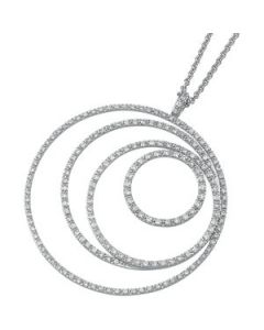 Diamond Necklace 14K White Gold 1/2 Ct Tw Diamond Necklace