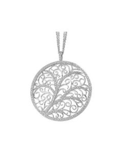 Diamond Necklace 14K White Gold 3/4 Ct Tw Diamond Necklace