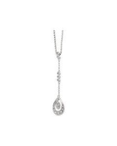 Diamond Necklace 14K White Gold 1/6 Ct Tw Diamond Necklace