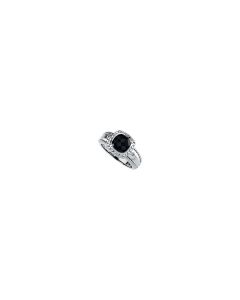 Genuine Onyx & Diamond Ring