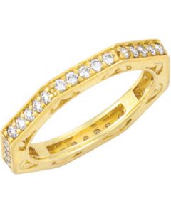 Bridal Anniversary Band 14K Yellow Gold Size 07.00 / 3/4 Ct Tw