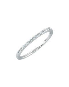 14kt White 1/8 CTW Diamond Band