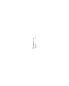 14kt Yellow Pink Opal Earrings