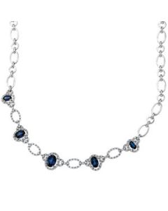 Diamond Necklace Semi Mount 14K White Gold 3/4 Ct Tw Semi/18.00 Inch