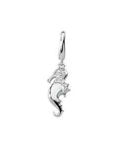 Diamond Charm 14K White Gold .025 Cttw;P;Diamond Charm