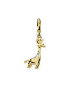 14Ky/Rhodium Plated Diamond Charm 14K Yellow Gold 015 Cttw;P;14Ky/Rhodium Plated Diamond Charm