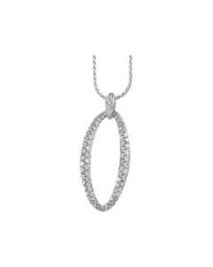 Diamond Pendant 14K White Gold 1 1/3 Ct Tw;P;Diamond Pendant